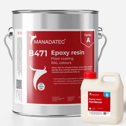 Epoxy floor coating B471 coloured by Manadatec